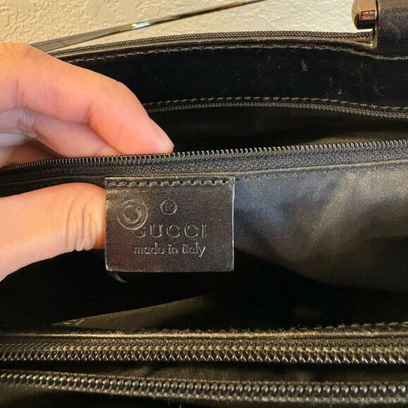 Gucci Canvas Handbag/Tote Black - Picture 6 of 13